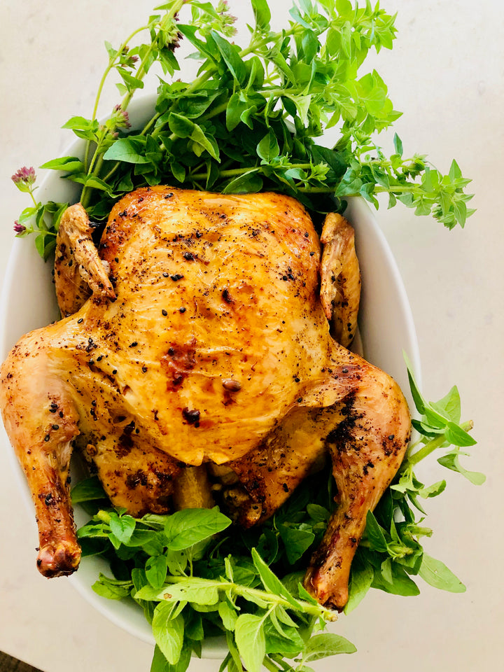 Preserved Lemon, Herb and Garlic Confit Chicken