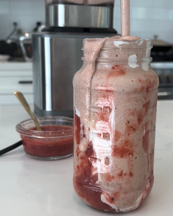 Erewhon & Hailey Bieber's Viral $17 Strawberry Glaze Smoothie Recipe
