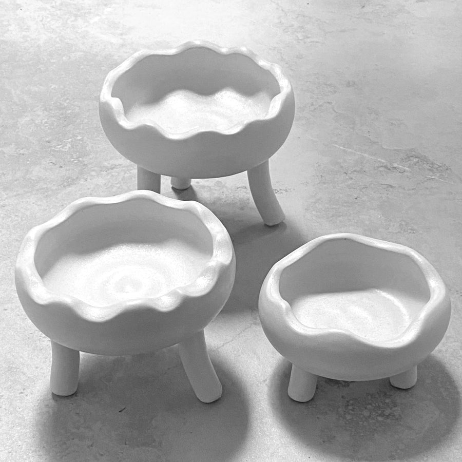 Matilda Ceramic Cloud Spice Bowl Trio